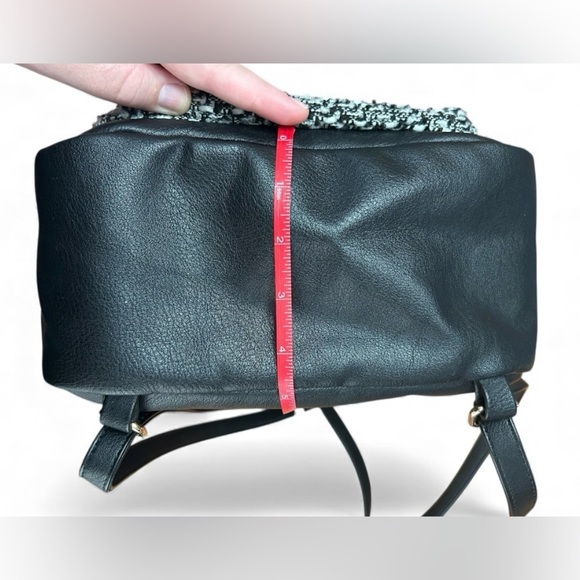 Torrid Elegant Black Faux Leather Backpack With Boucle Sweater Front Pocket main image 9